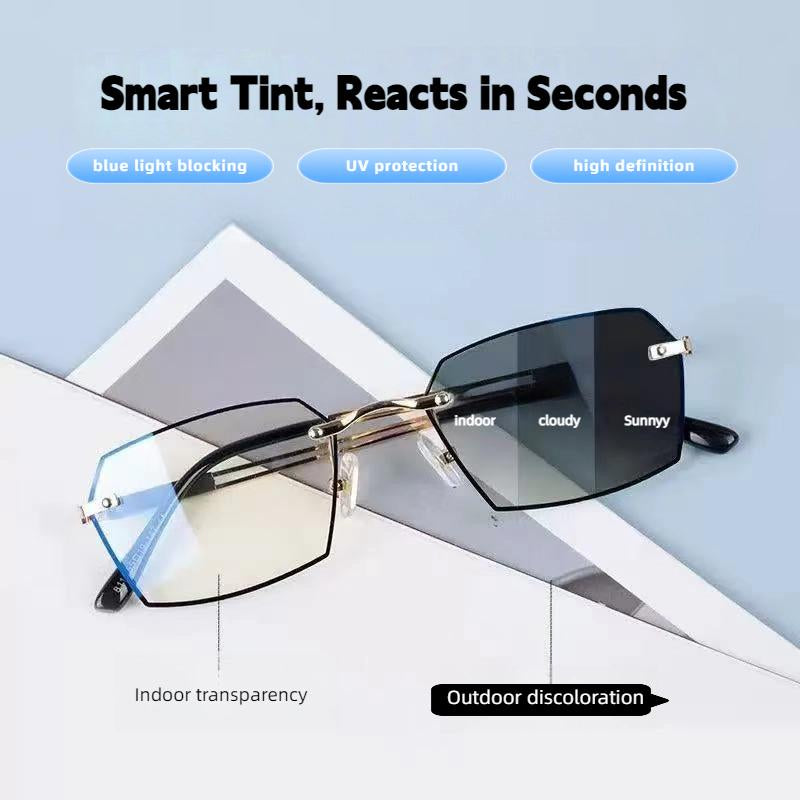 Stylish Anti-Blue Light Presbyopia Glasses for Comfortable Reading and Screen Use - Unisex, Lightweight, with Auto Zoom Feature