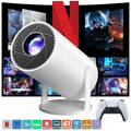 Movie Projector Huge Screen Portable Dual-Wifi 4K Projector , Protable Projector, Android 11, 290 Ansi Dual Wifi6 Connection Built-Inspeaker and BT5.4 Supports 4K Video Playback Wifi6 Remote Control Included Home Cinema Bedroom Audio