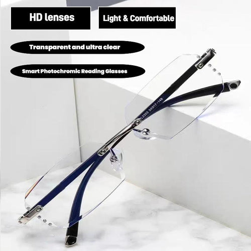 Stylish Anti-Blue Light Presbyopia Glasses for Comfortable Reading and Screen Use - Unisex, Lightweight, with Auto Zoom Feature