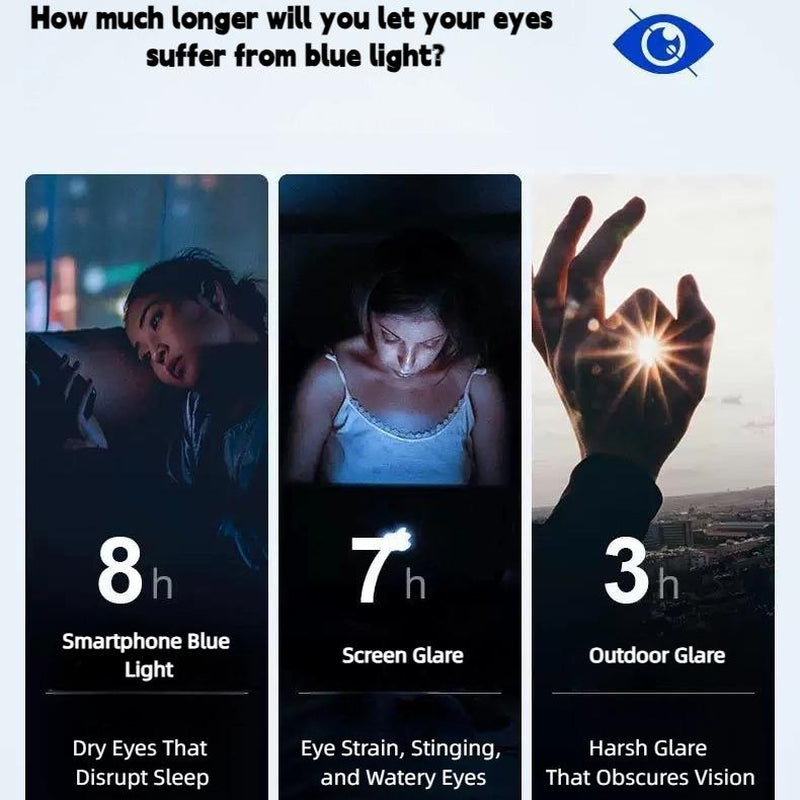 Stylish Anti-Blue Light Presbyopia Glasses for Comfortable Reading and Screen Use - Unisex, Lightweight, with Auto Zoom Feature